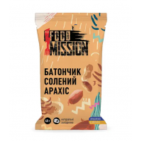 Батончик FOOD MISSION Солений Арахіс 40г